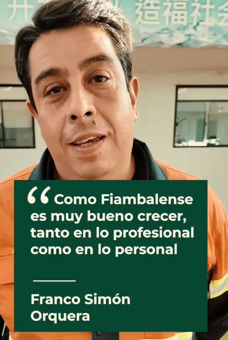 FIAMBALENSE DE ORIGEN, FRANCO NOS COMPARTE CON ORGULLO SU EXPERIENCIA EN LA EMPRESA