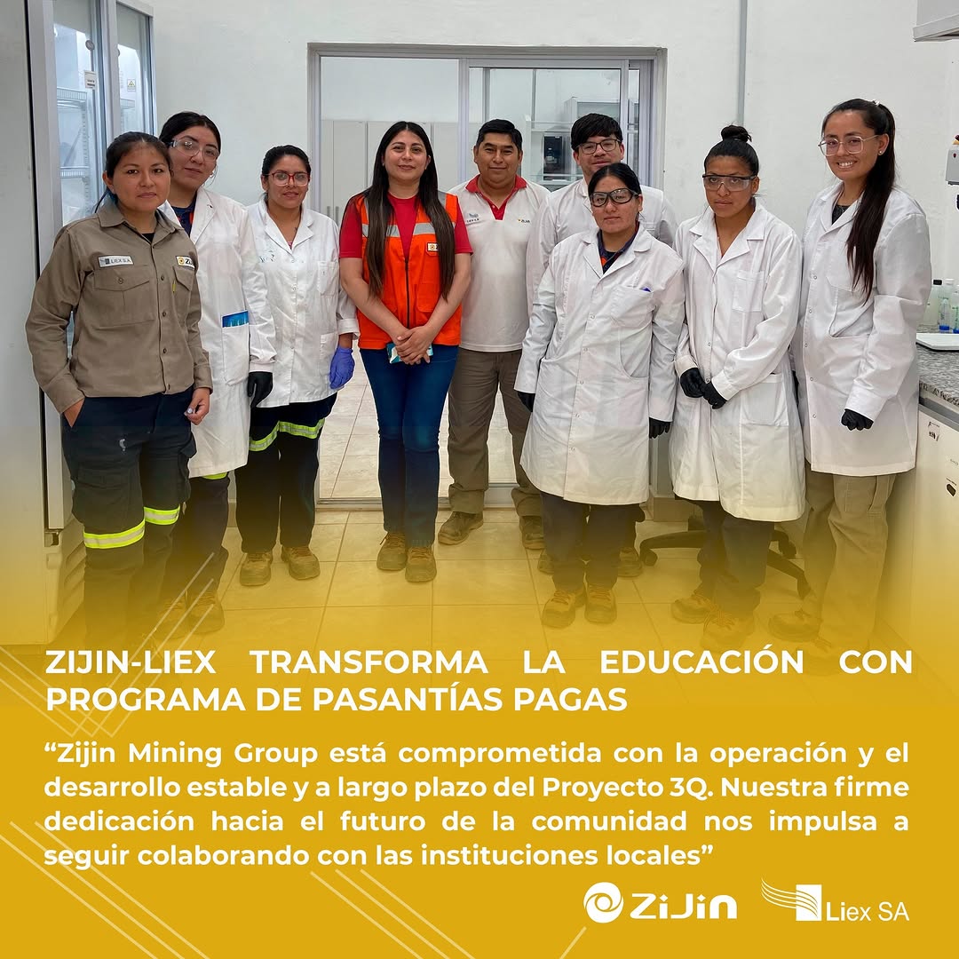 ZIJIN-LIEX TRANSFORMA LA EDUCACIÓN CON PROGRAMA DE PASANTÍAS PAGAS