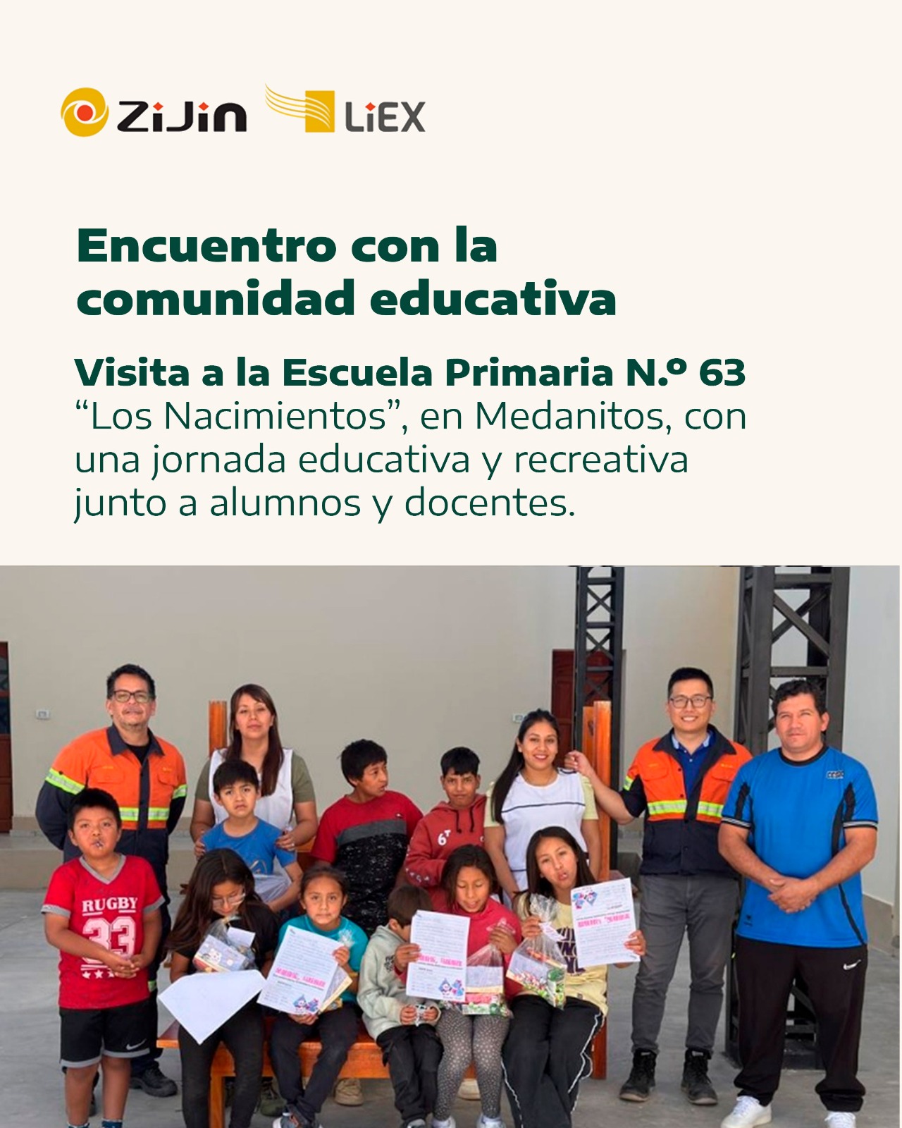 VISITA A LA ESCUELA DE MEDANITOS – UN DIA PARA COMPARTIR Y APRENDER